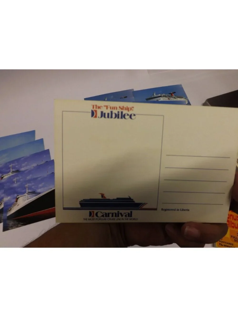 Vtg Cruise Ship Postcards Lot Carnival Royal Cruise Line & Queen Elizabeth II